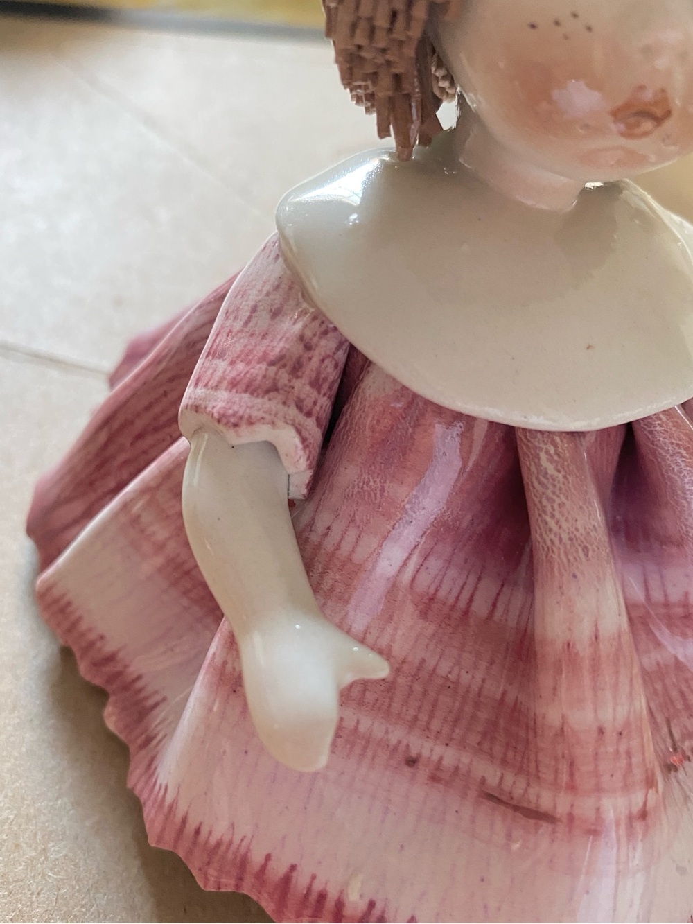 Vintage 1980s Lino Zampiva porcelain figurine handmade in Italy. EC Blue Eyes - Picture 8 of 14